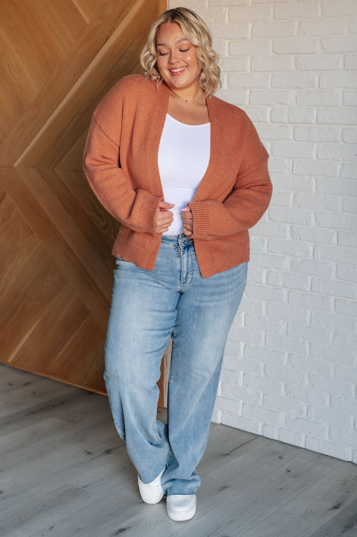 Wait for True Love Open Front Cardigan in knit – alternate view 3