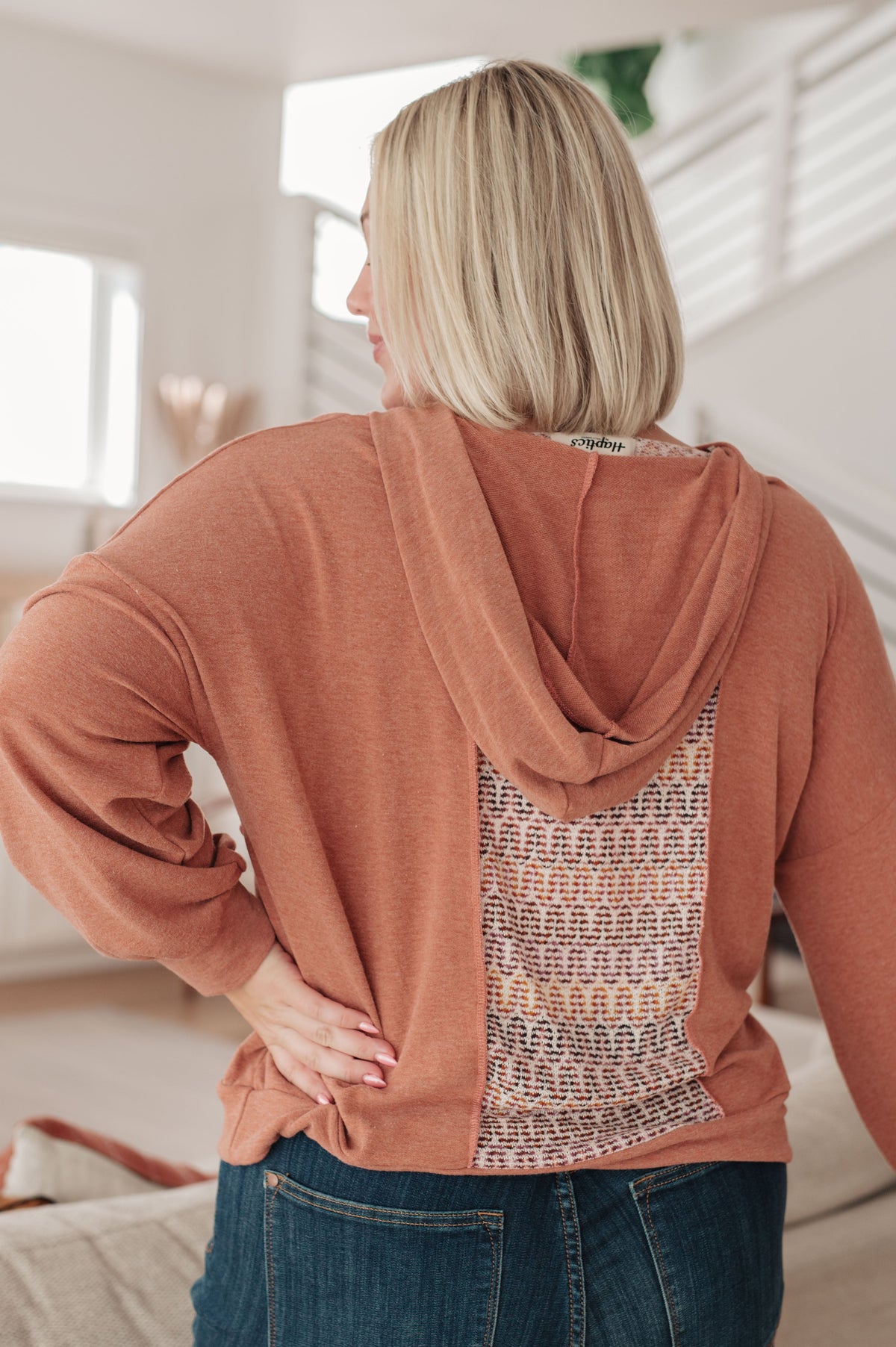 Wave Hello Mixed Print Hoodie in jersey – alternate view 9
