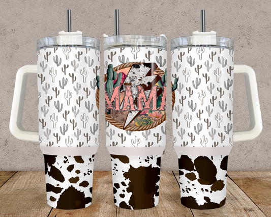 Western Mama 40oz Tumbler Tumbler Tea-Shirt Shoppe