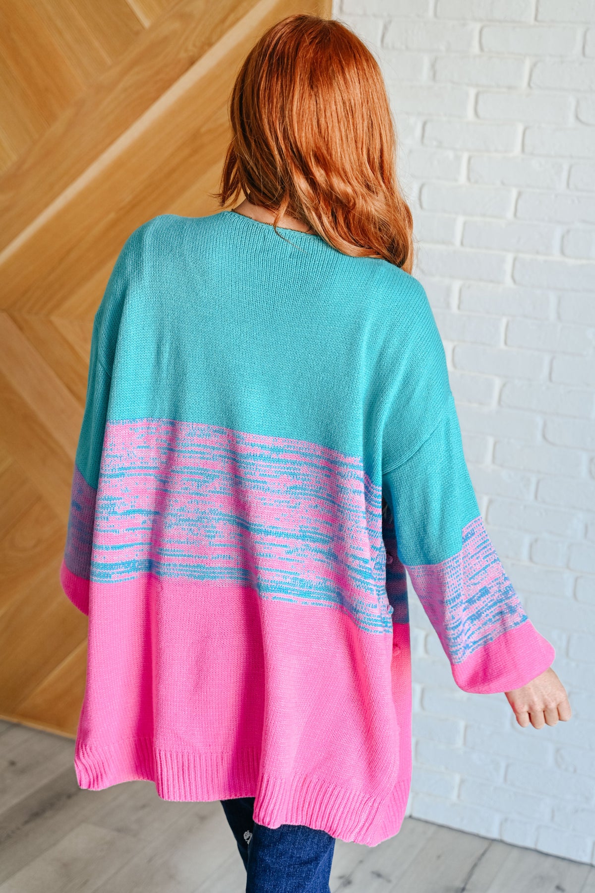 When We're Grooving Open Front Cardigan in sweater knit – alternate view 8
