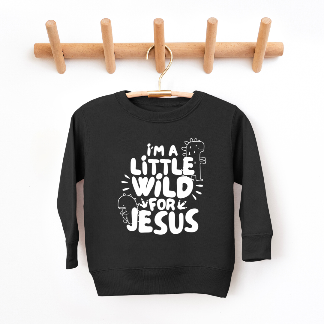 Wild For Jesus Youth & Toddler Sweatshirt Youth Graphic Sweatshirt Tea Shirt Shoppe