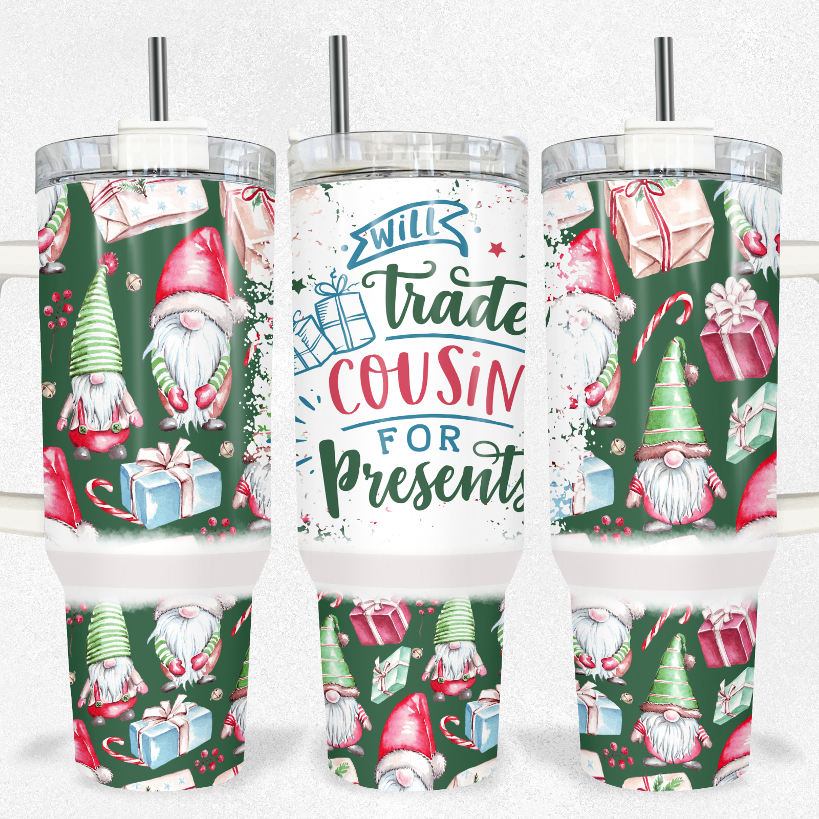 Will Trade Cousin Christmas 40oz Tumbler Tumbler Tea-Shirt Shoppe