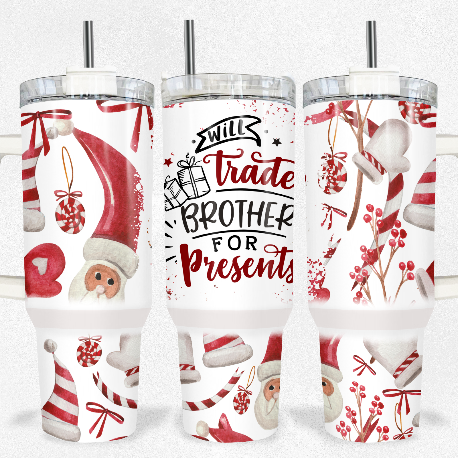 Will Trade Brother Christmas 40oz Tumbler Tumbler Tea-Shirt Shoppe