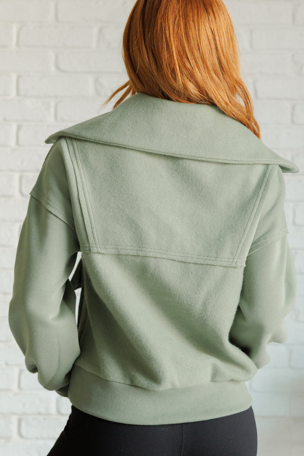 Winter is Coming Fleece Collared Pullover in fleece knit – alternate view 9