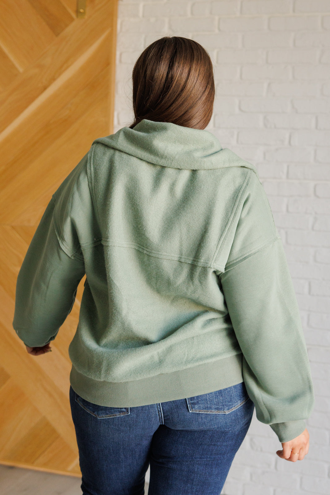 Winter is Coming Fleece Collared Pullover in fleece knit – alternate view 7