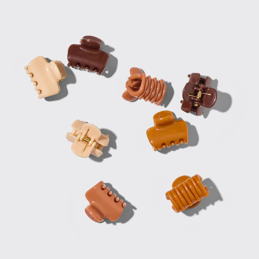 Recycled Plastic Mini Cloud Clips 8pc Set - Sedona – alternate view 3
