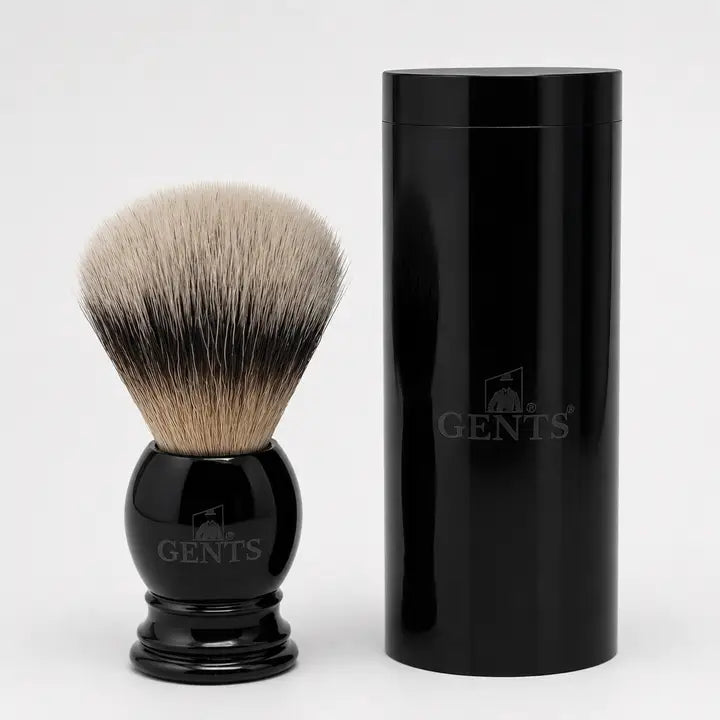 GBS Synthetic Travel Shaving Brush & Travel Tube