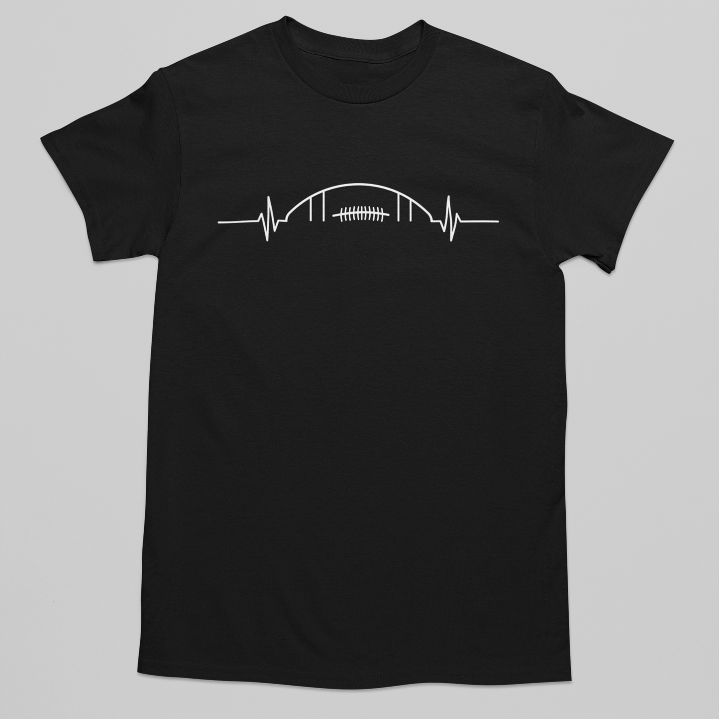 Heartbeat of the Game Graphic Tee T-shirt Tea Shirt Shoppe S Black