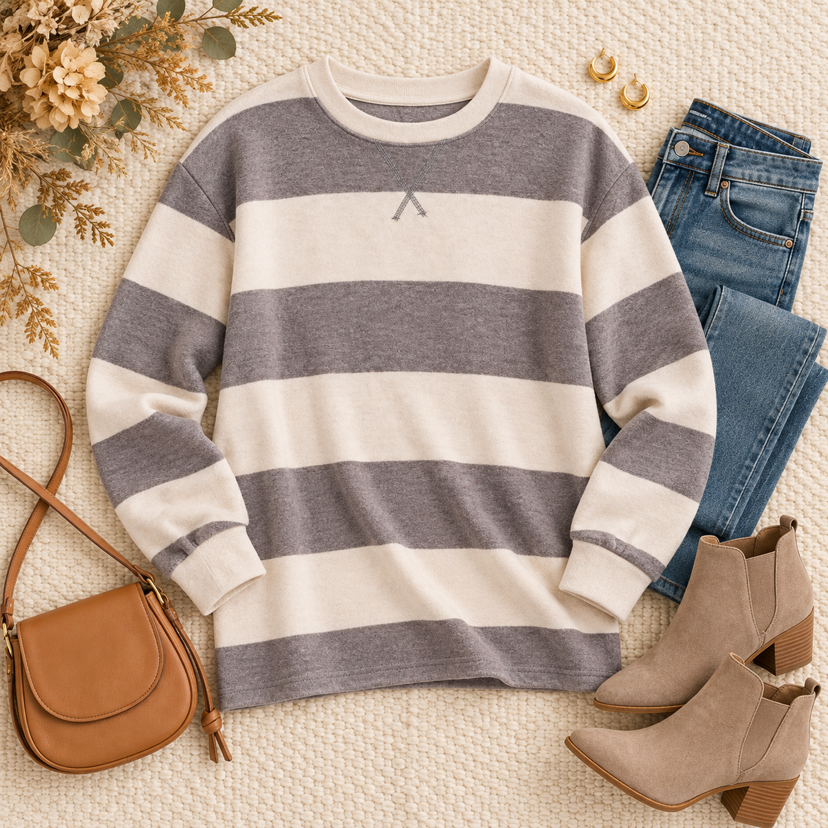 Selfishly Me Relaxed Pull Over in Pyrite