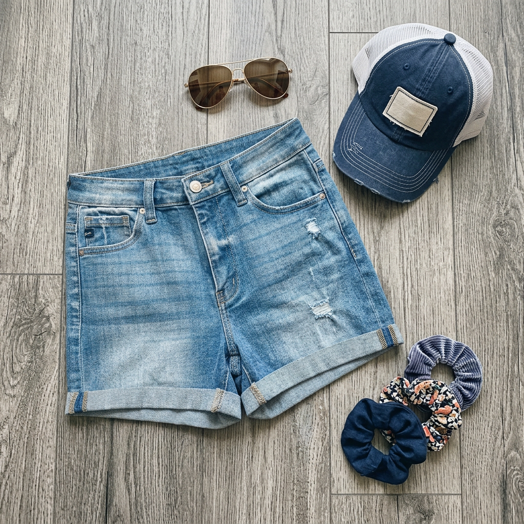 Kancan Gabriella Denim Shorts