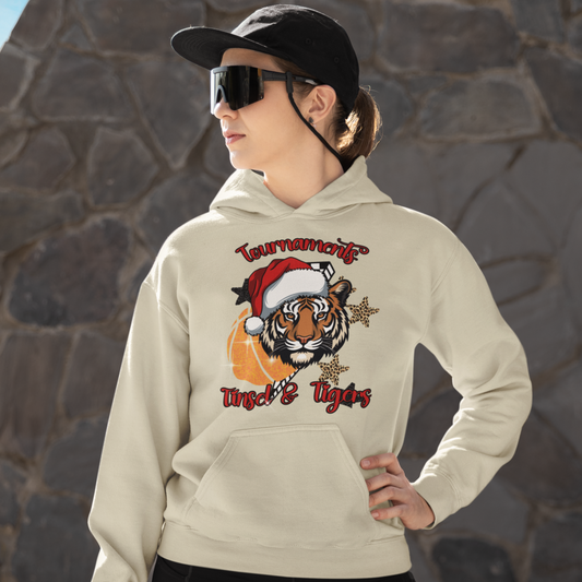 Basketball Tinsel and Tournaments Graphic Hoodie