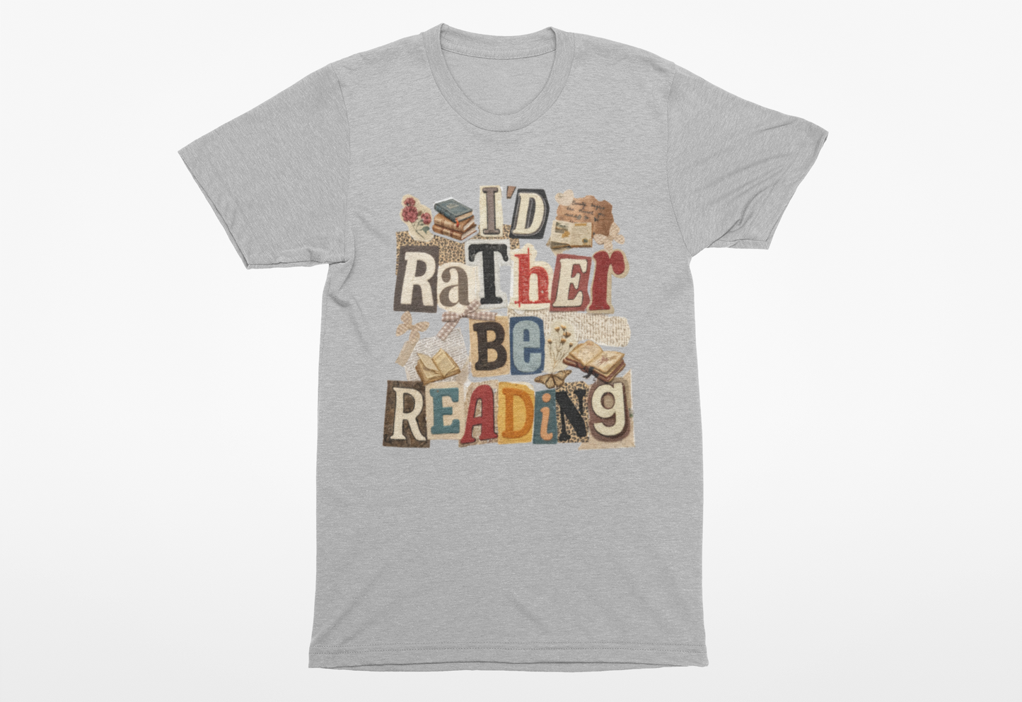 Id Rather Be Reading Adult Graphic Tshirt