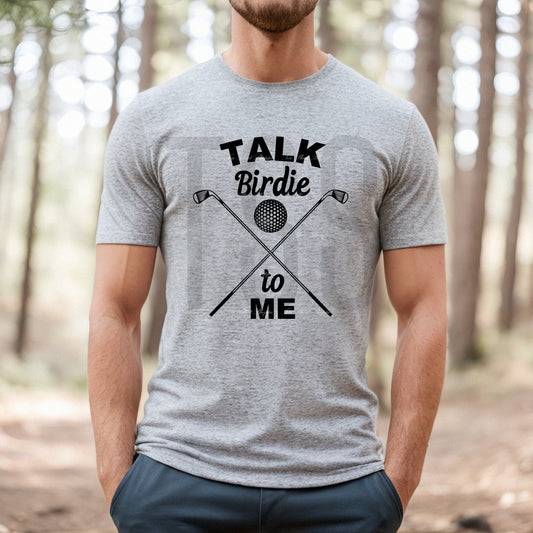 Talk Birdie To Me DTF Transfer Hot Peel Custom Full Color Ready For Press DTF Print Transfer, Direct To Film Tea-Shirt Shoppe