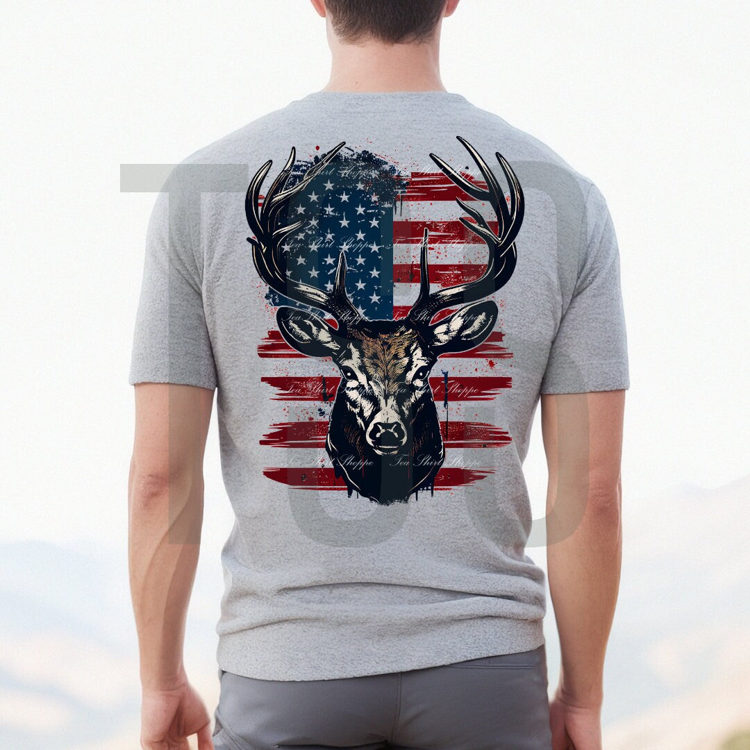 All American Hunter (DTF) Direct To Film Print Transfer Tea-Shirt Shoppe