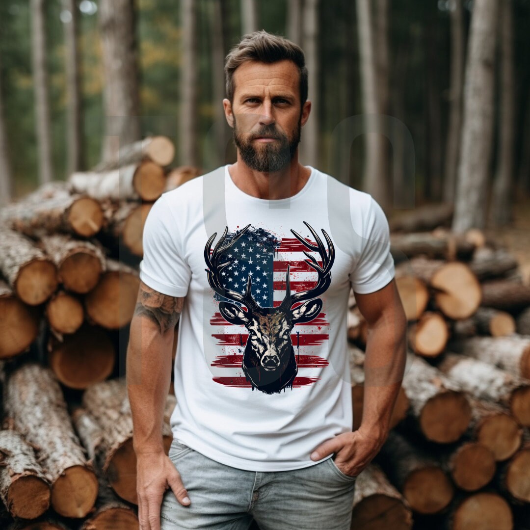All American Hunter (DTF) Direct To Film Print Transfer Tea-Shirt Shoppe
