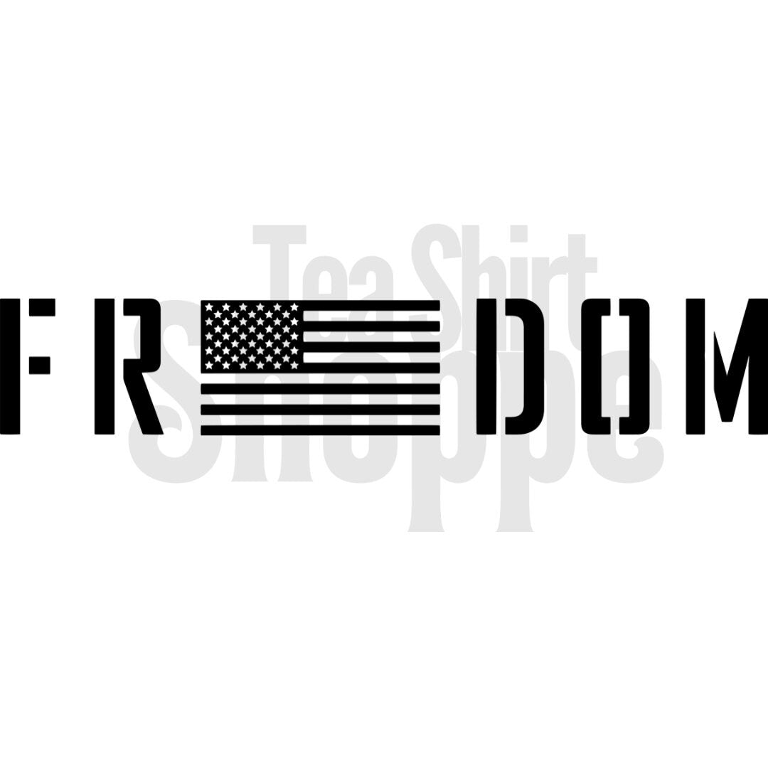 Freedom Hot Peel Custom Full Color Ready For Press DTF Print Transfer, Direct To Film Tea-Shirt Shoppe