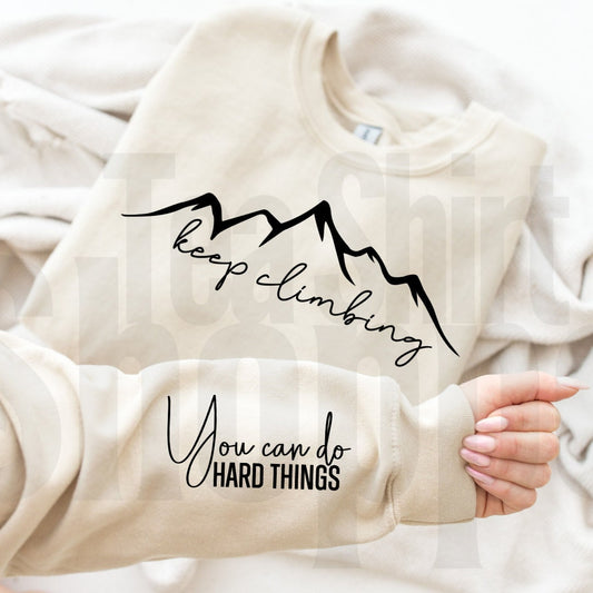 You Can Do Hard Things Hot Peel Custom Full Color Ready For Press DTF Print Transfer, Direct To Film Tea-Shirt Shoppe