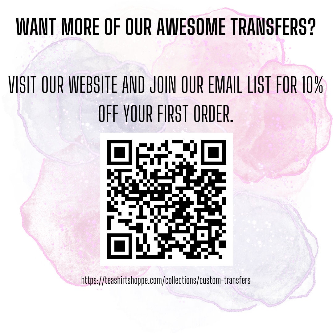 Created On Purpose Custom Full Color Ready For Press DTF Print Transfer, Direct To Film Tea-Shirt Shoppe