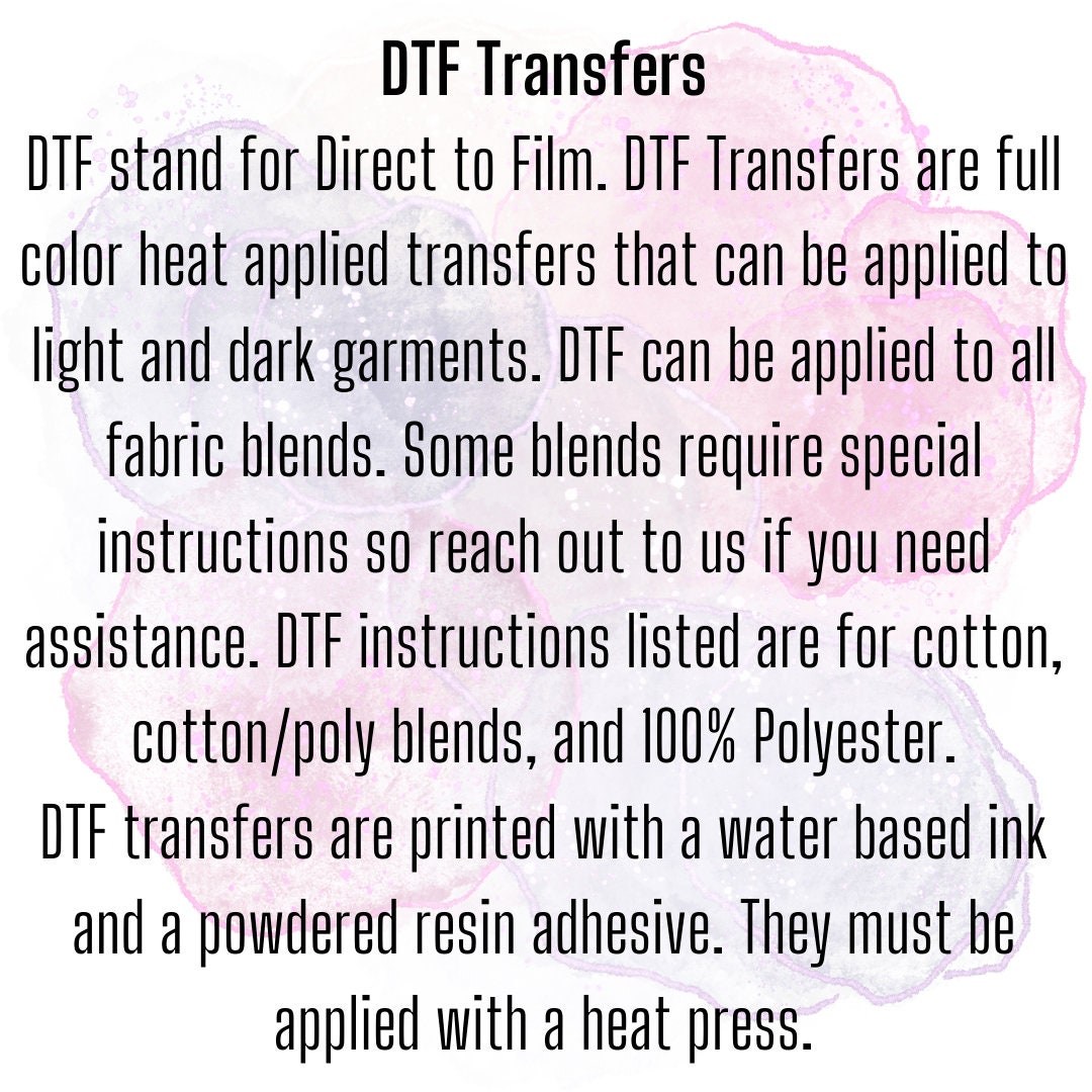 Created On Purpose Custom Full Color Ready For Press DTF Print Transfer, Direct To Film Tea-Shirt Shoppe