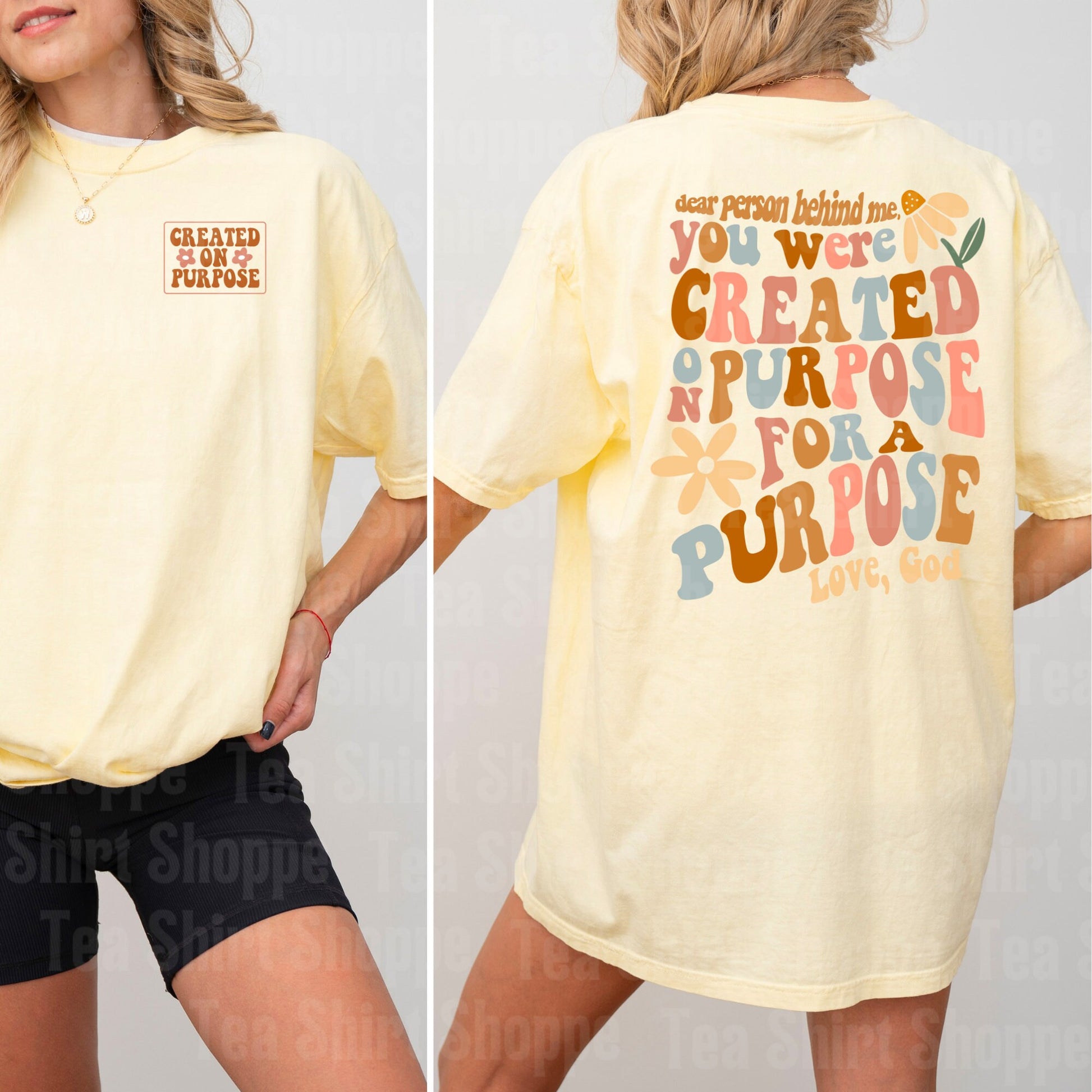 Created On Purpose Custom Full Color Ready For Press DTF Print Transfer, Direct To Film Tea-Shirt Shoppe
