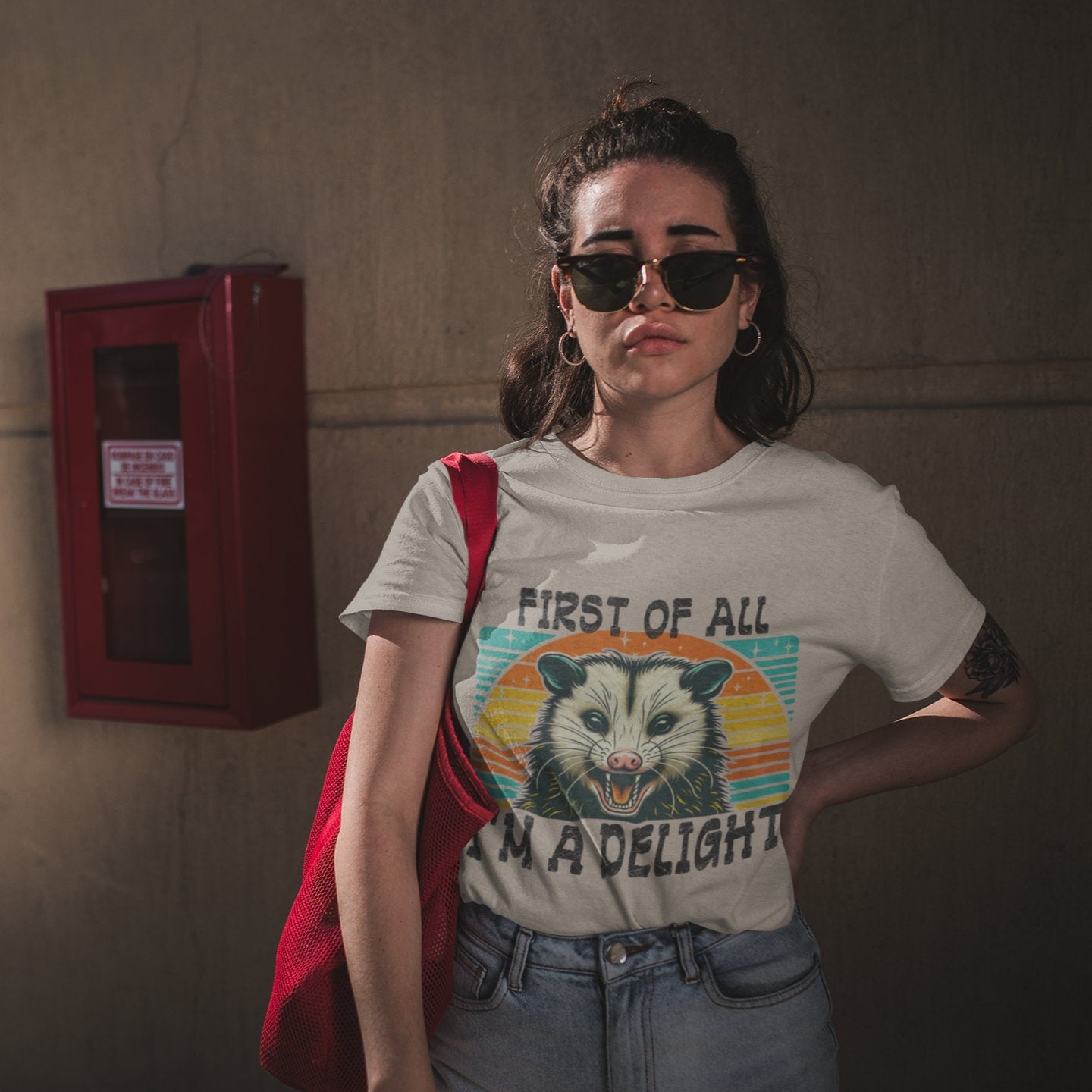 Im A Delight Graphic Tee Tea-Shirt Shoppe S Dust