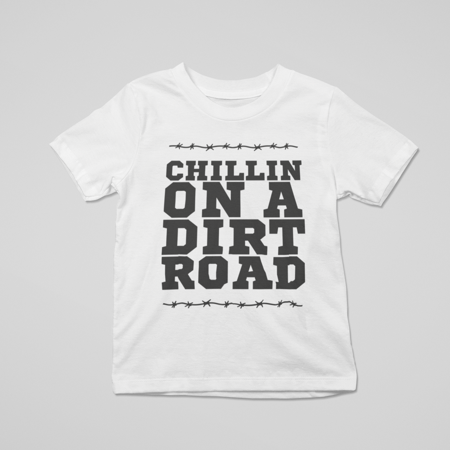 Dirt Road Vibes Graphic Tee Youth Graphic Tee Tea Shirt Shoppe YS(6/8) White