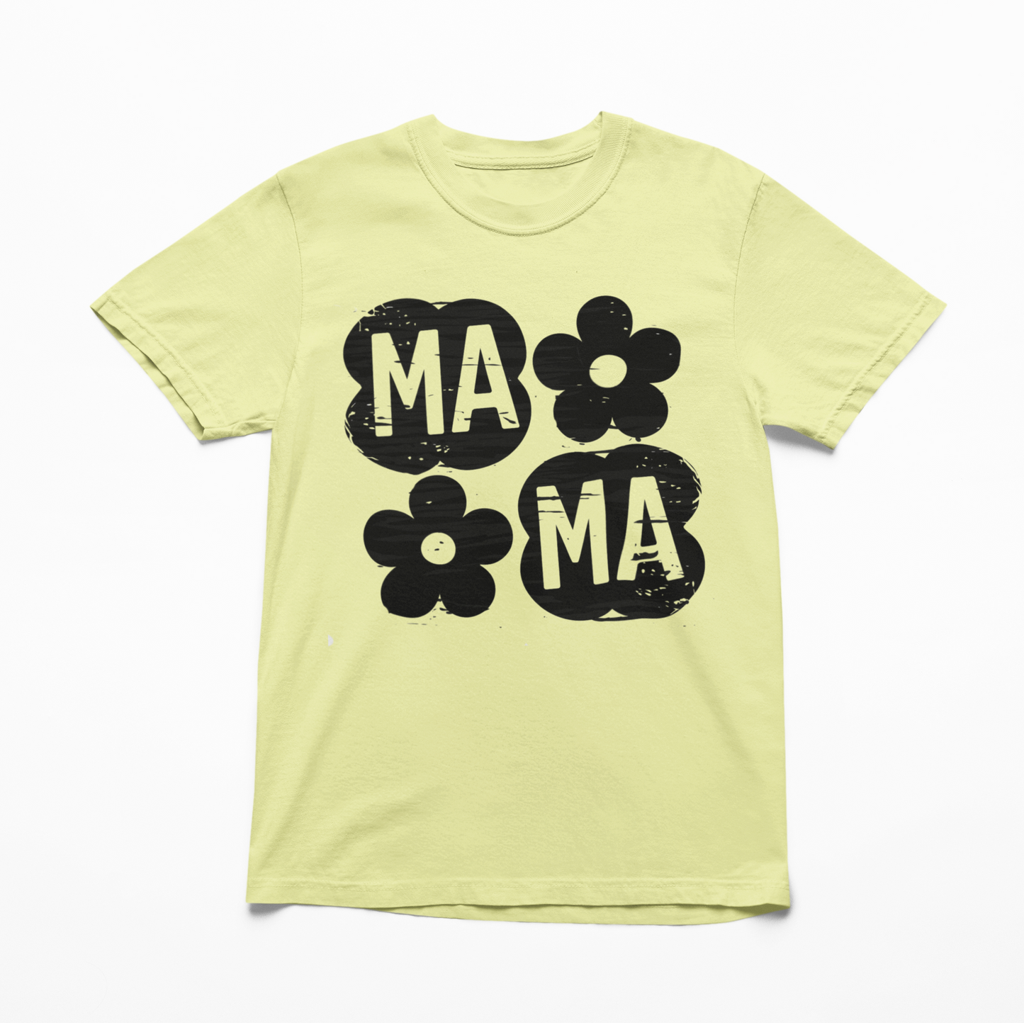 Checkered Flower Mama Graphic Tee T-shirt Tea Shirt Shoppe