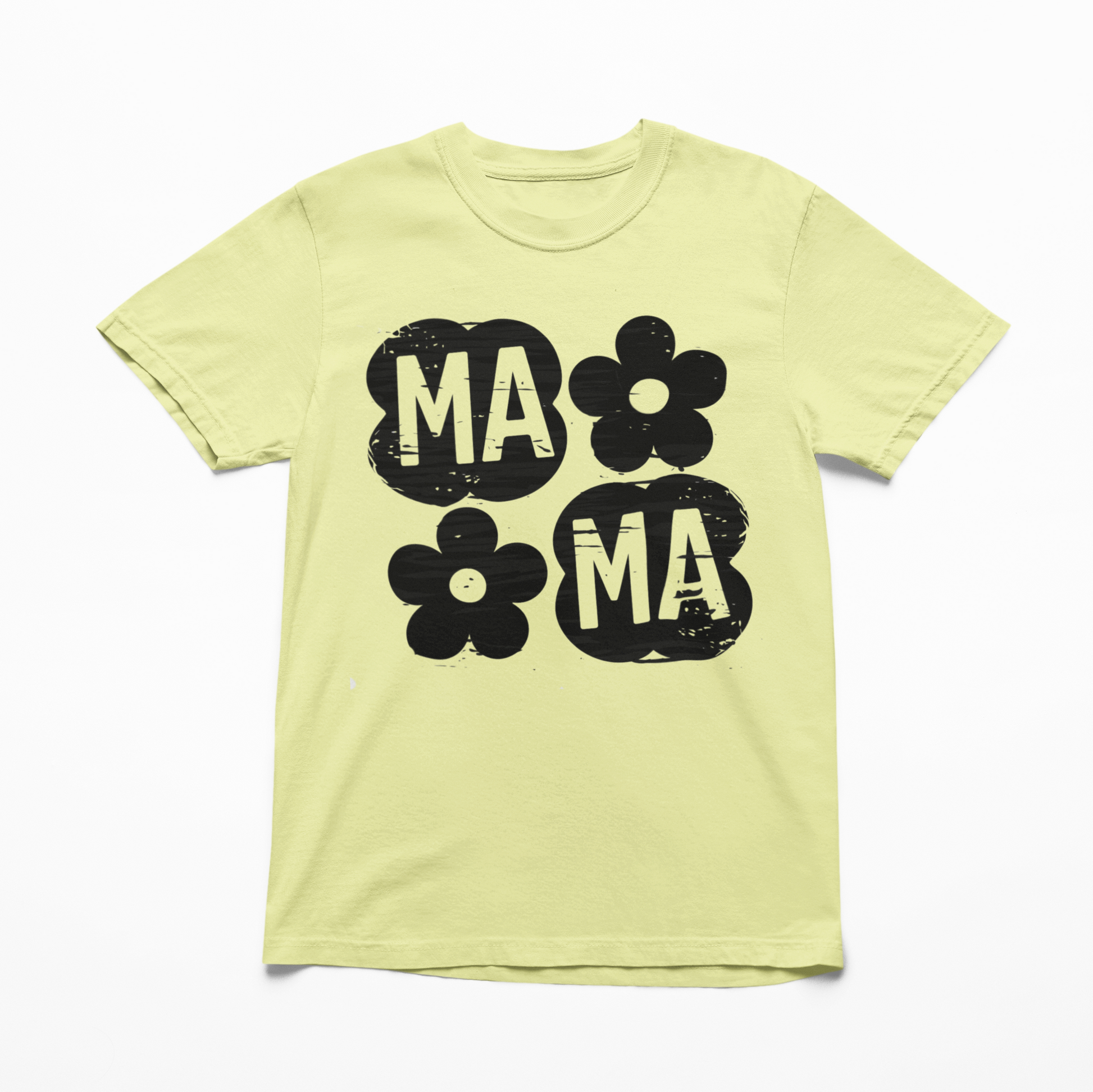 Checkered Flower Mama Graphic Tee T-shirt Tea Shirt Shoppe