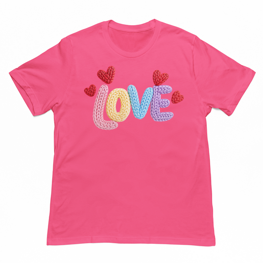 Rainbow Knit LOVE Youth & Toddler Graphic Tee