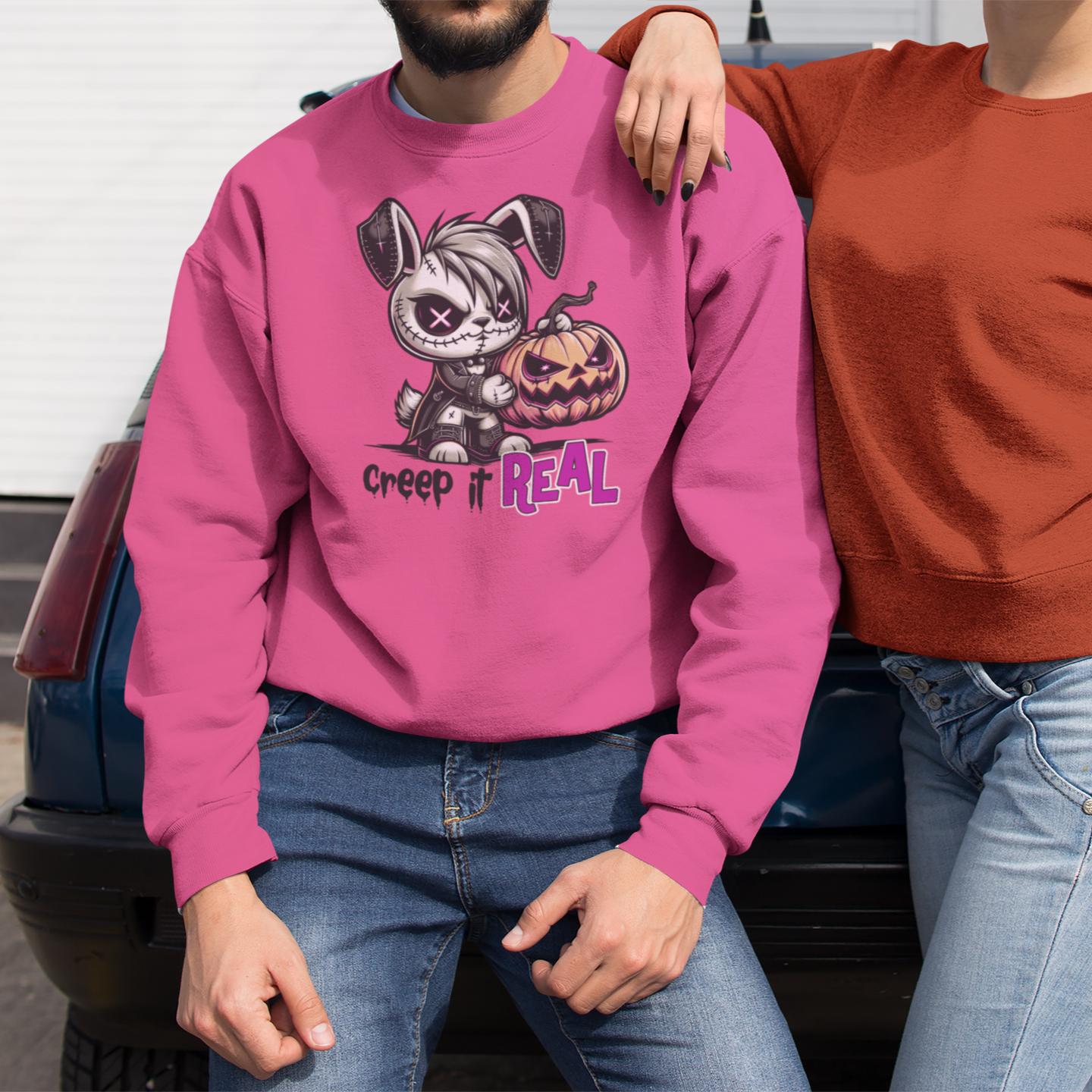 Creep It Real Graphic Sweatshirt Graphic Sweatshirt Tea Shirt Shoppe S Heliconia