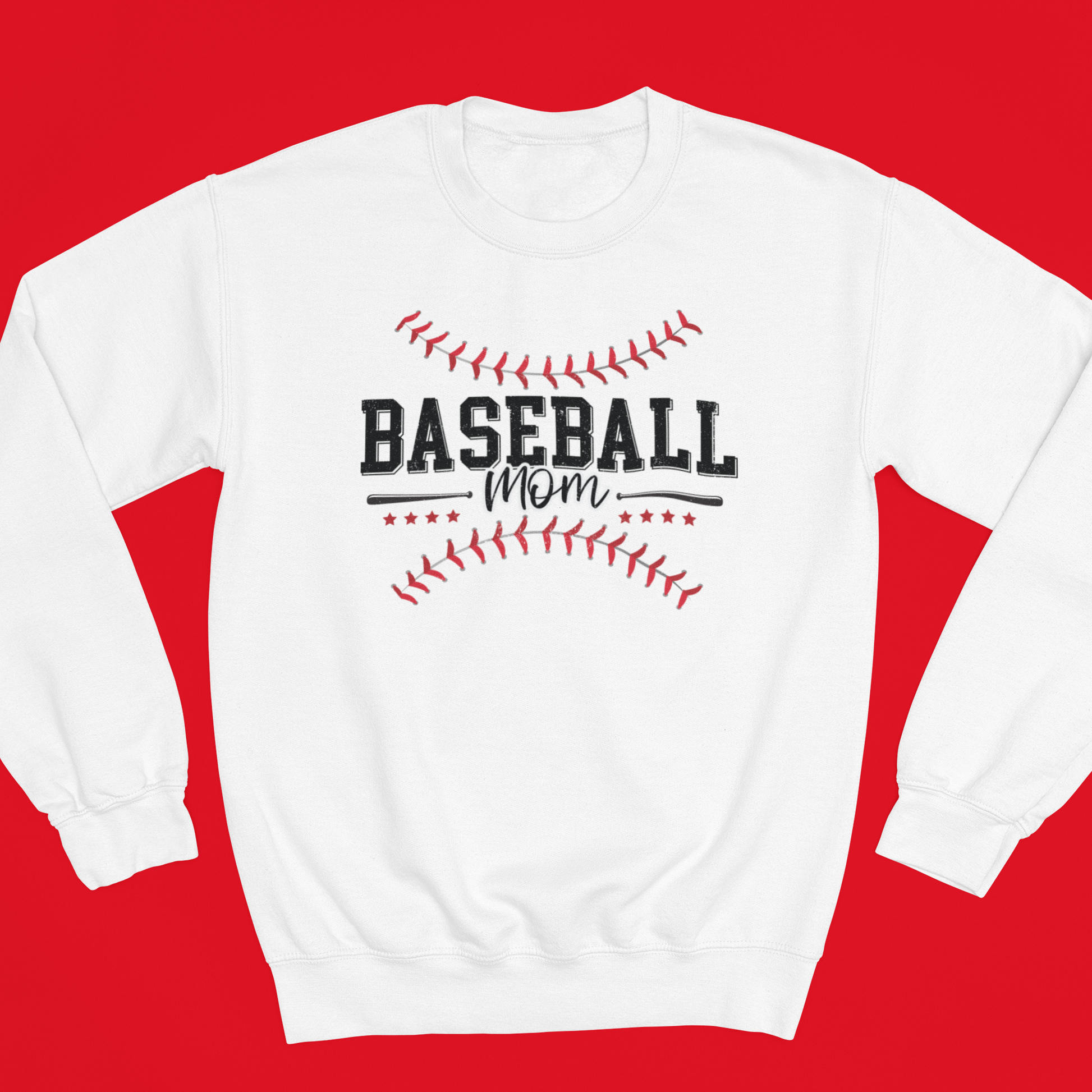 Baseball Mom Graphic Sweatshirt Graphic Sweatshirt Tea Shirt Shoppe