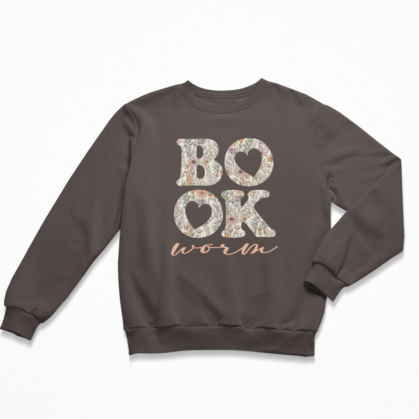Bookworm Crewneck Sweatshirt Graphic