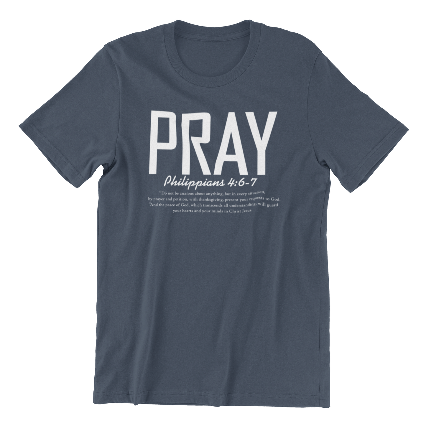 Pray Without Worry Adult Graphic Tee