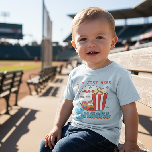 Im Just Here For The Snacks Youth & Toddler Graphic Tshirt