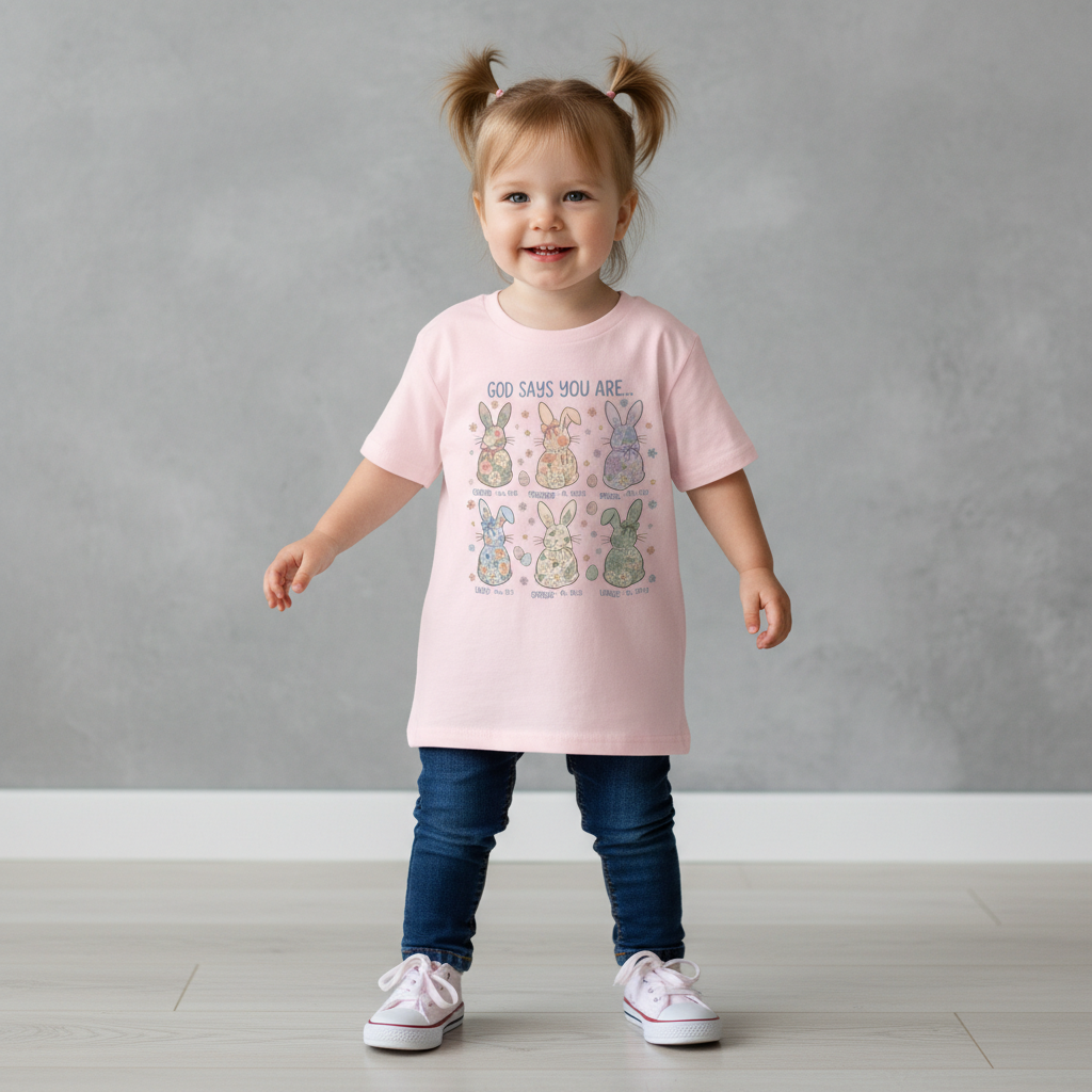 God says (Easter) Youth & Toddler Graphic Tshirt