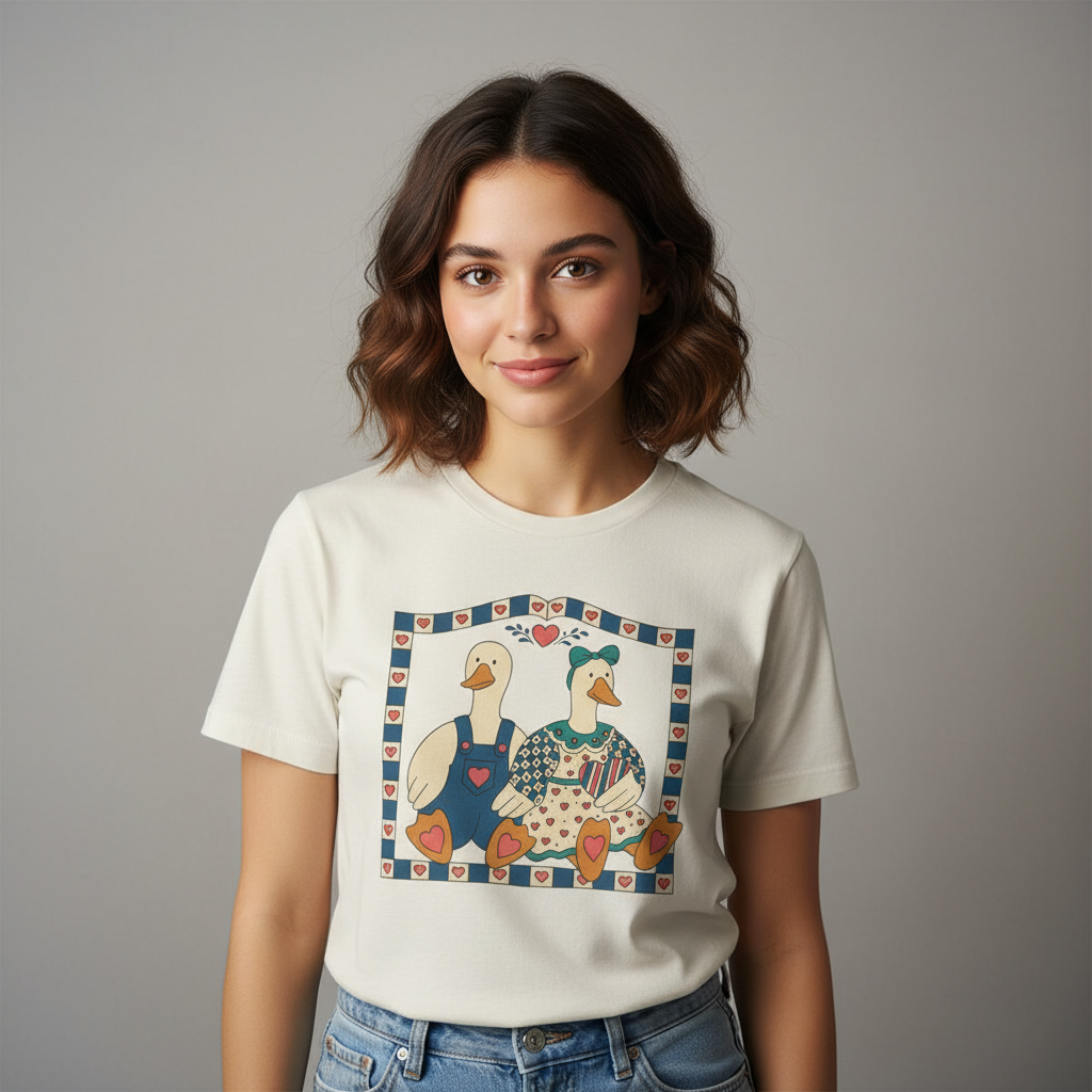 Sweetheart Duck Duo Graphic Tshirt