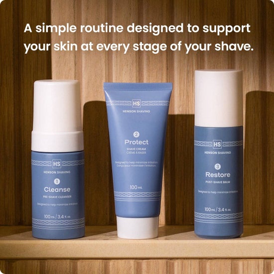 3-Step Shave Routine: pre-Shave/Shave Cream/after-Shave Balm