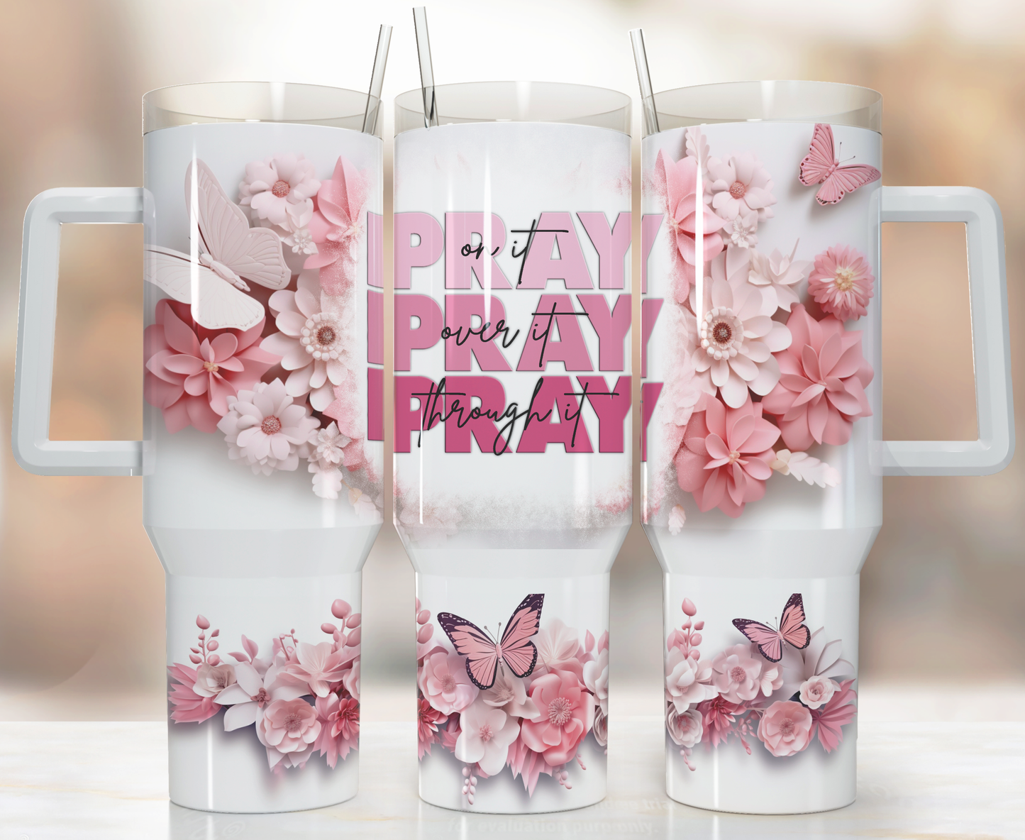 Pray 40oz Tumbler Tumbler Tea-Shirt Shoppe