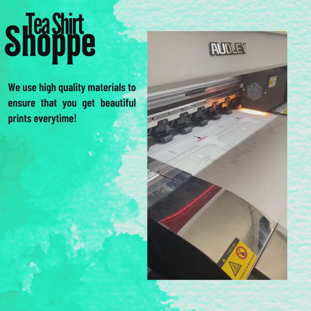 You Are Enough, Always Hot Peel Custom Full Color Ready For Press DTF Print Transfer, Direct To Film Tea-Shirt Shoppe
