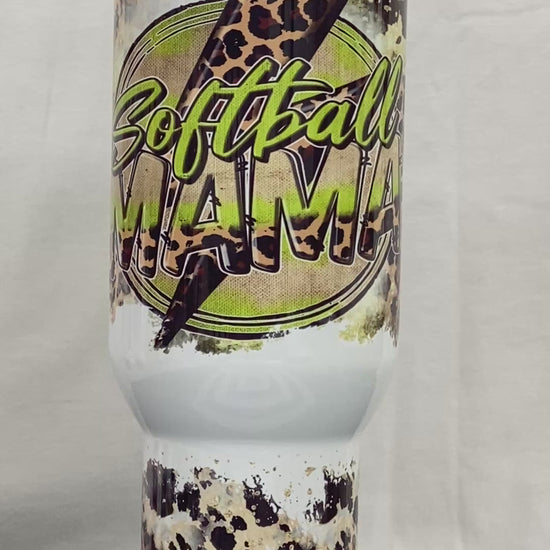 Softball Mama 40oz Tumbler Tumbler Tea-Shirt Shoppe