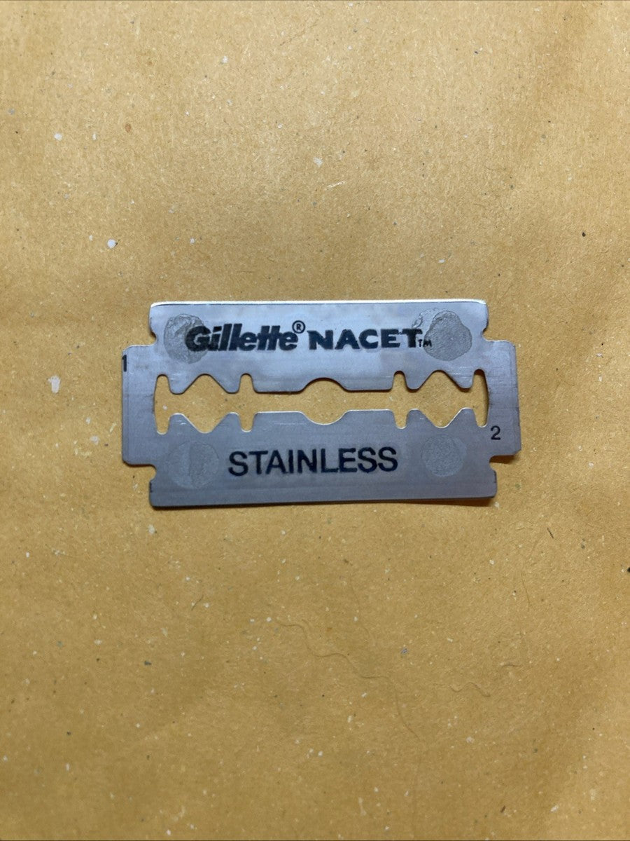 Gillette NACET STAINLESS Double Edge 5 Refills