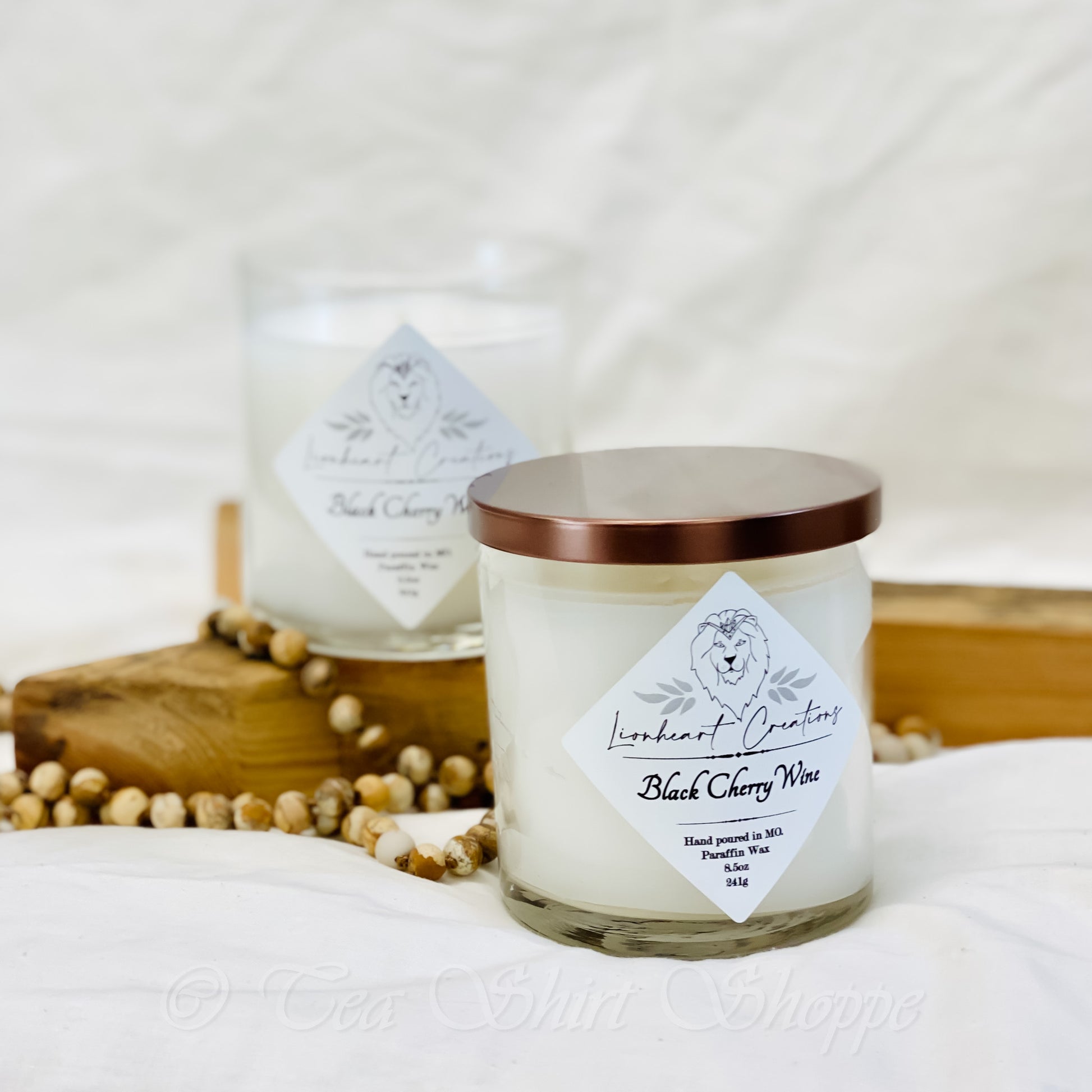 Black Cherry Wine Candle Candles Lionheart Creations   