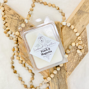 Welcome to the paradise of Peach & Magnolia Scented Wax Melt! Our wax melt will fill your home with a sensational treat - the perfect combination of fresh citrus and magnolia.