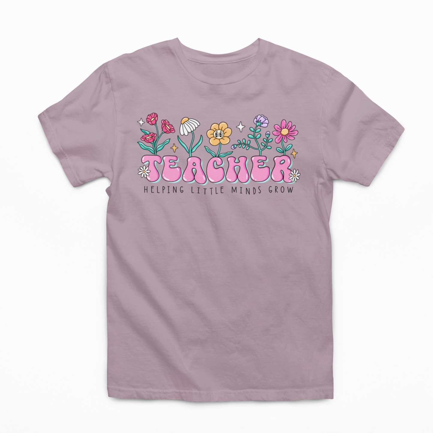 Helping Little Minds Grow Graphic Tee T-shirt Tea Shirt Shoppe S Light Violet