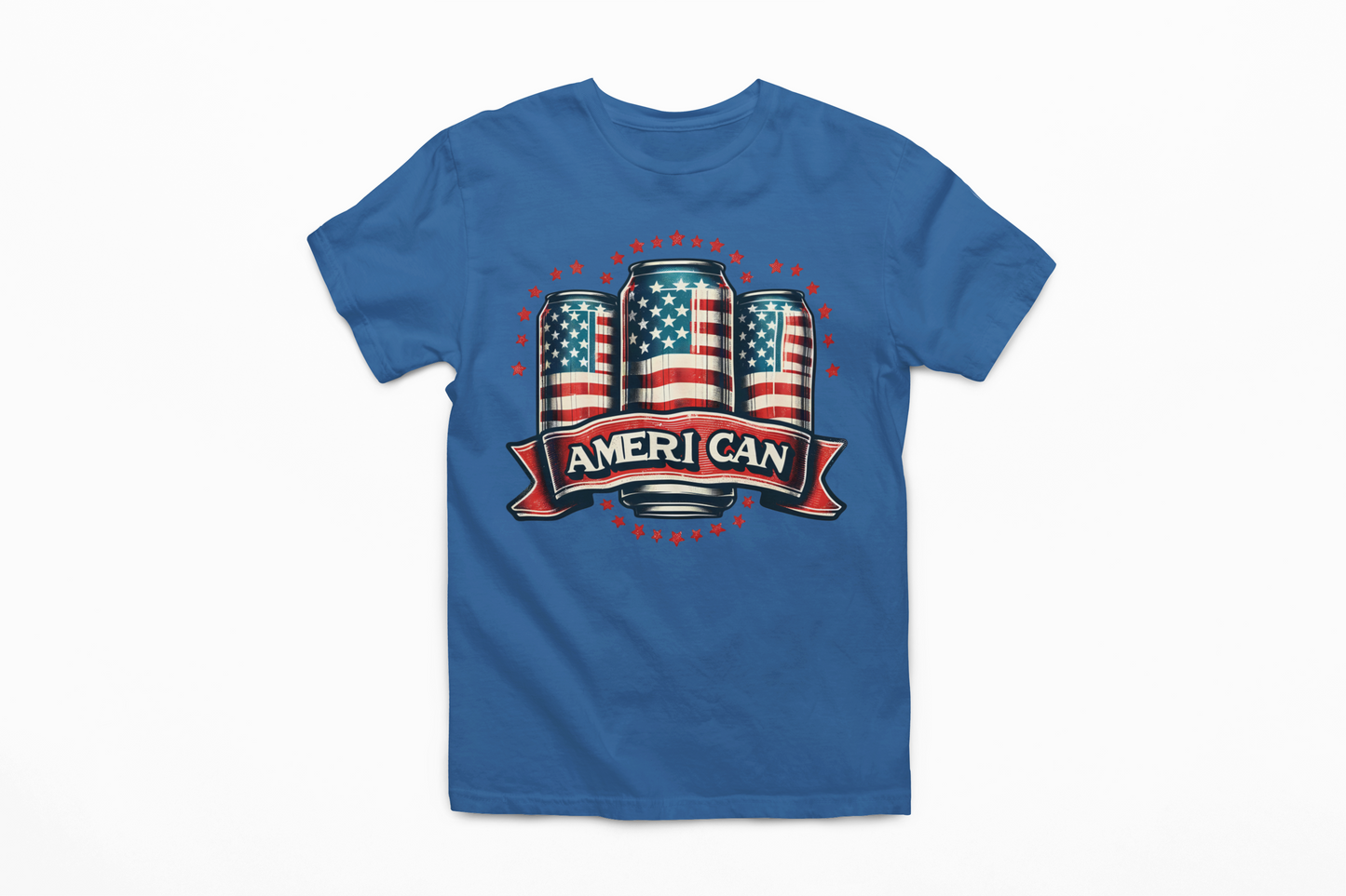 Ameri-can Graphic Tee Mens T-shirt Tea Shirt Shoppe S Columbia Blue