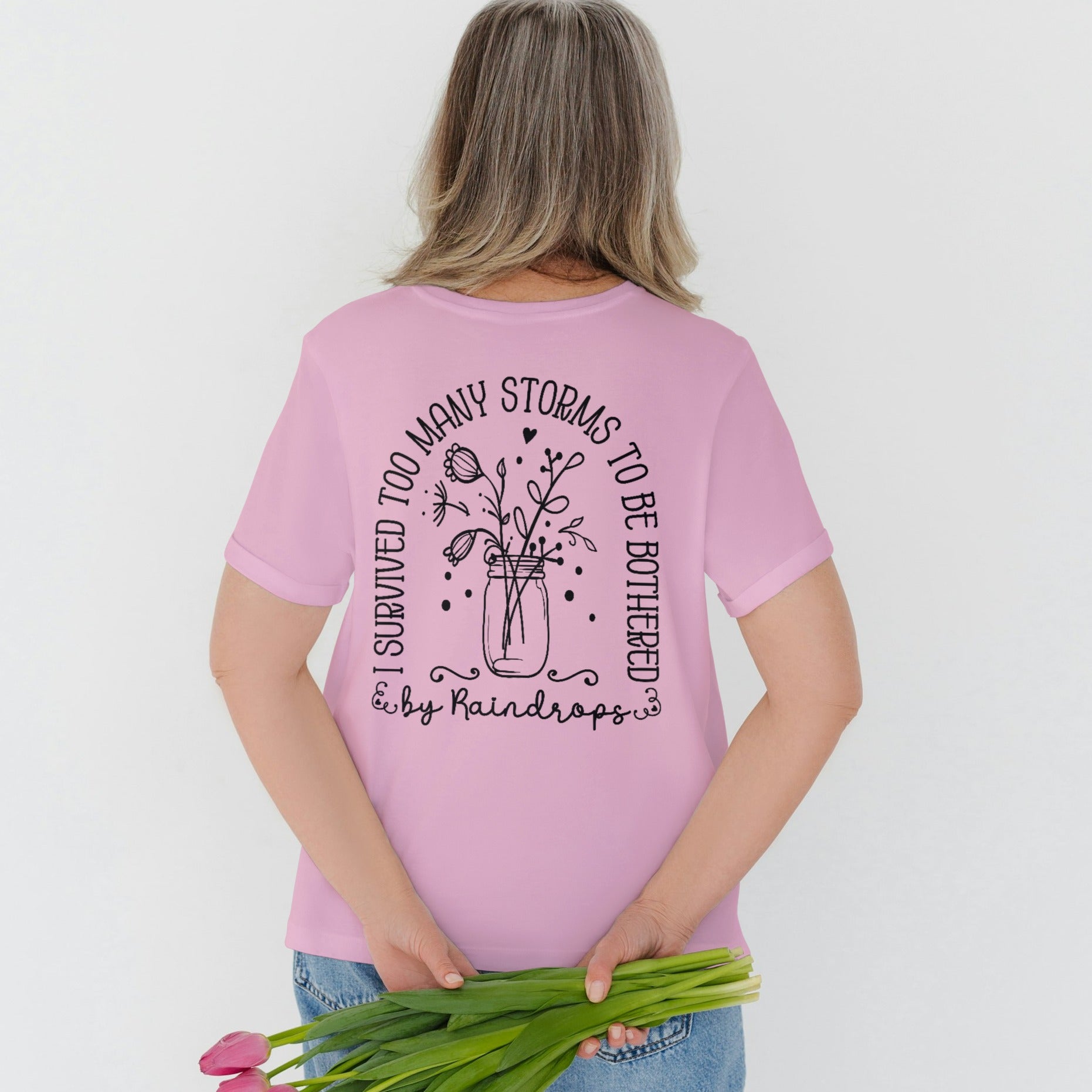 I Have Survived To Many Storms Graphic Tee T-shirt Tea Shirt Shoppe S Blossom