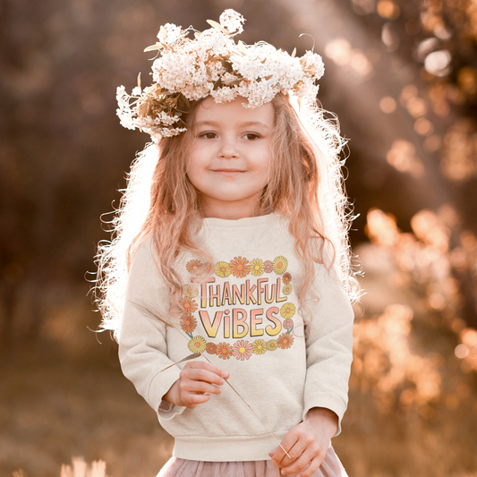 Thankful Vibes Youth & Toddler Sweatshirt
