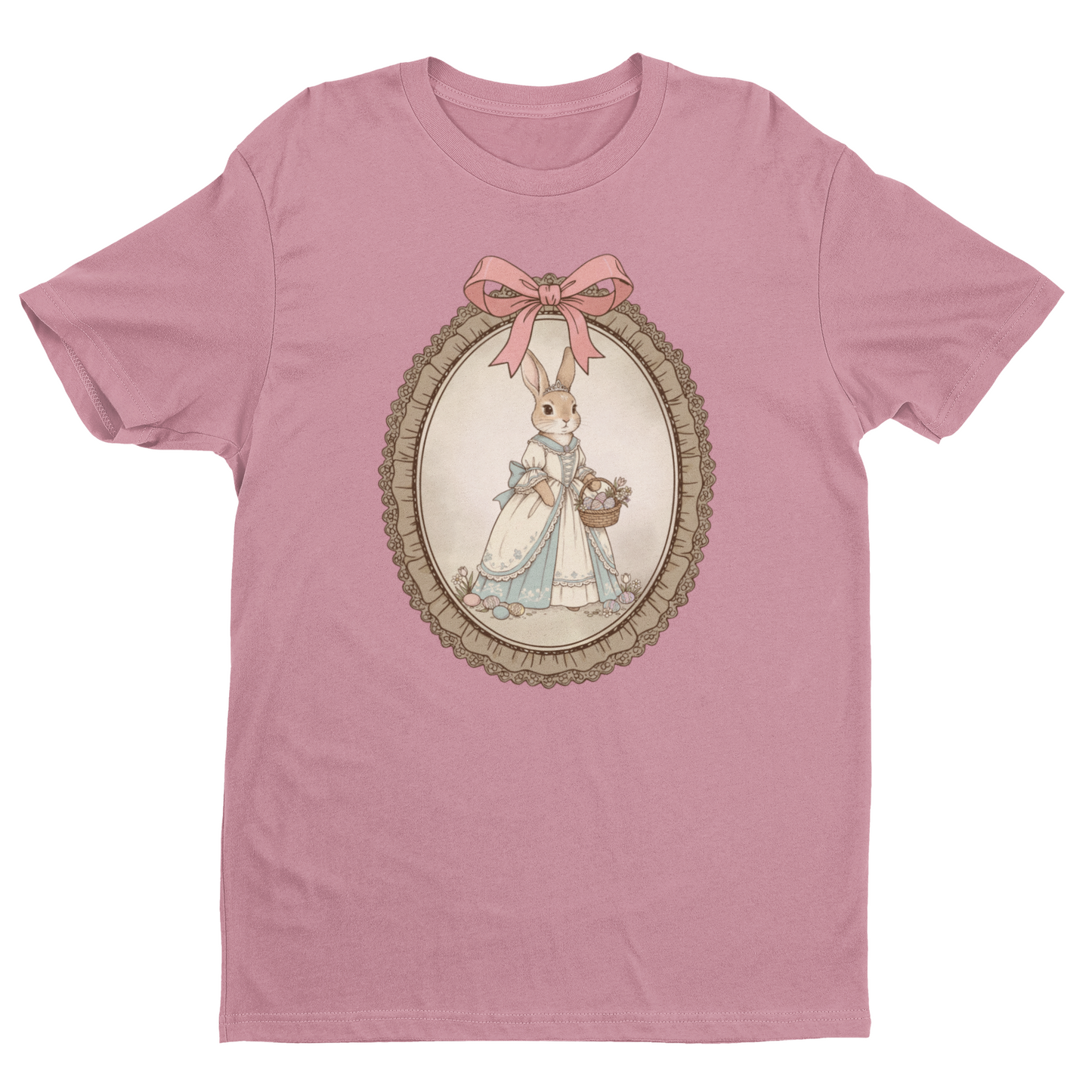 Vintage Bunny Picture Graphic Tshirt