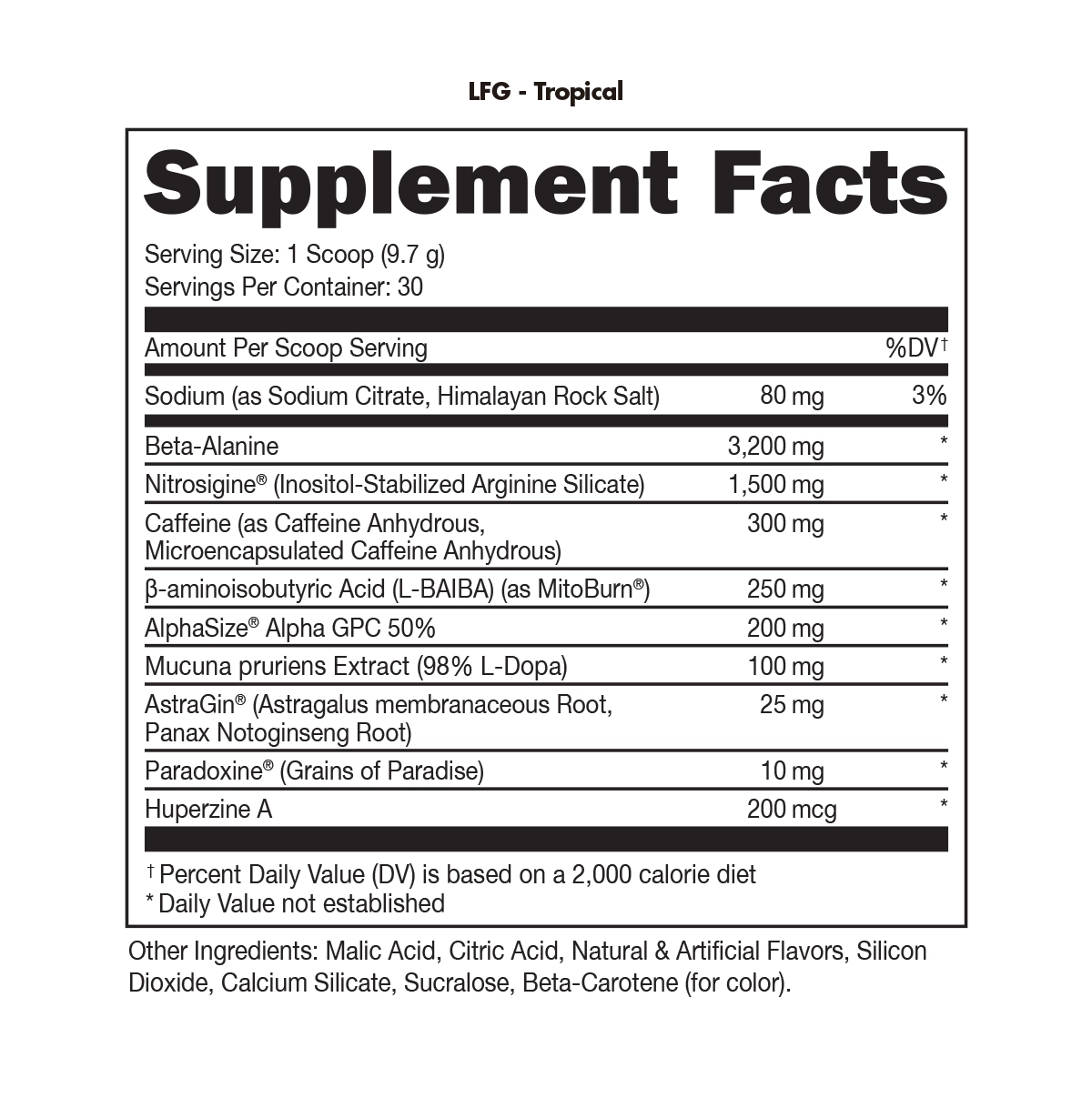 LFG Burn Thermogenic Pre-Workout – alternate view 2