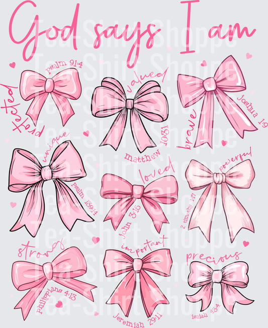 God Says I Am... Bows Back